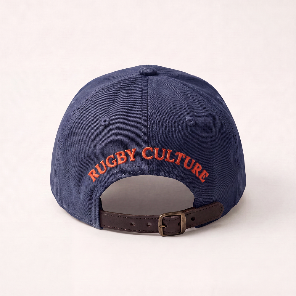 Navy Blue & Orange Cap