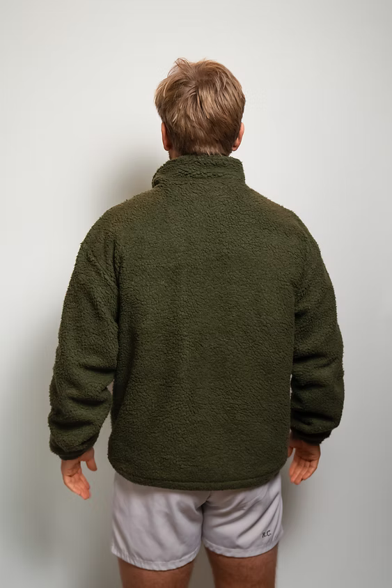 R.C. Teddyfleece Quarter-Zip Jacket (Forest Green)