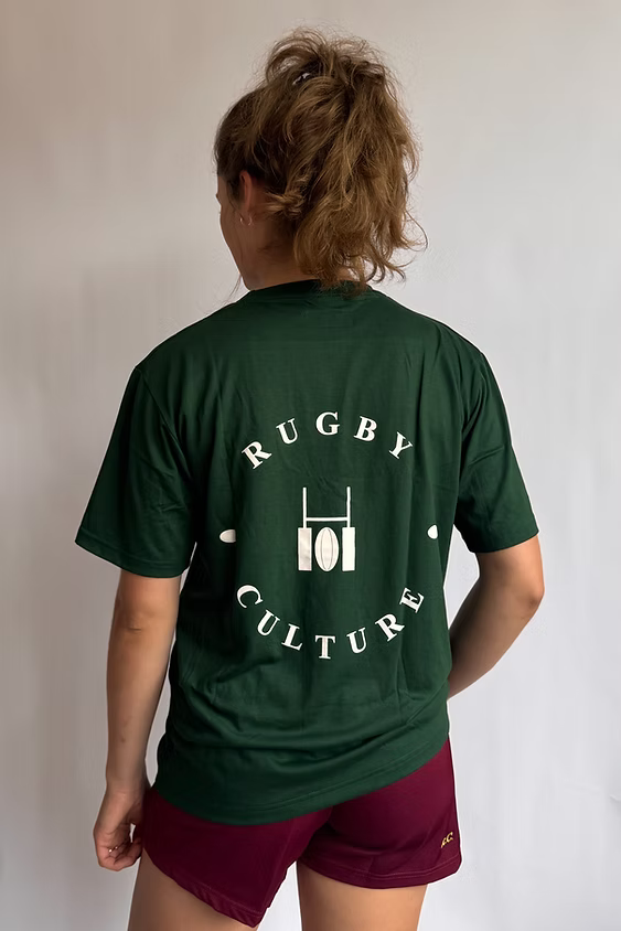 Rugby Culture T-shirt Back Print Green