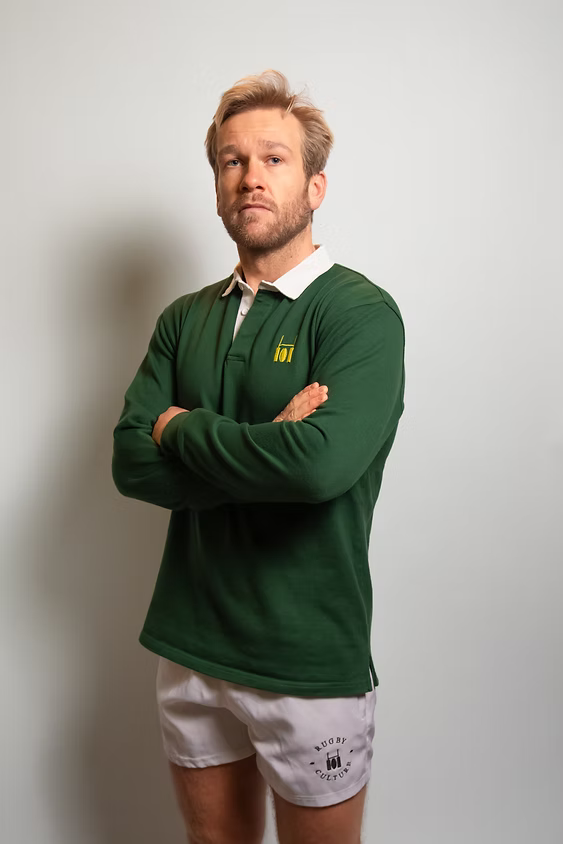 Rugby polo forest green