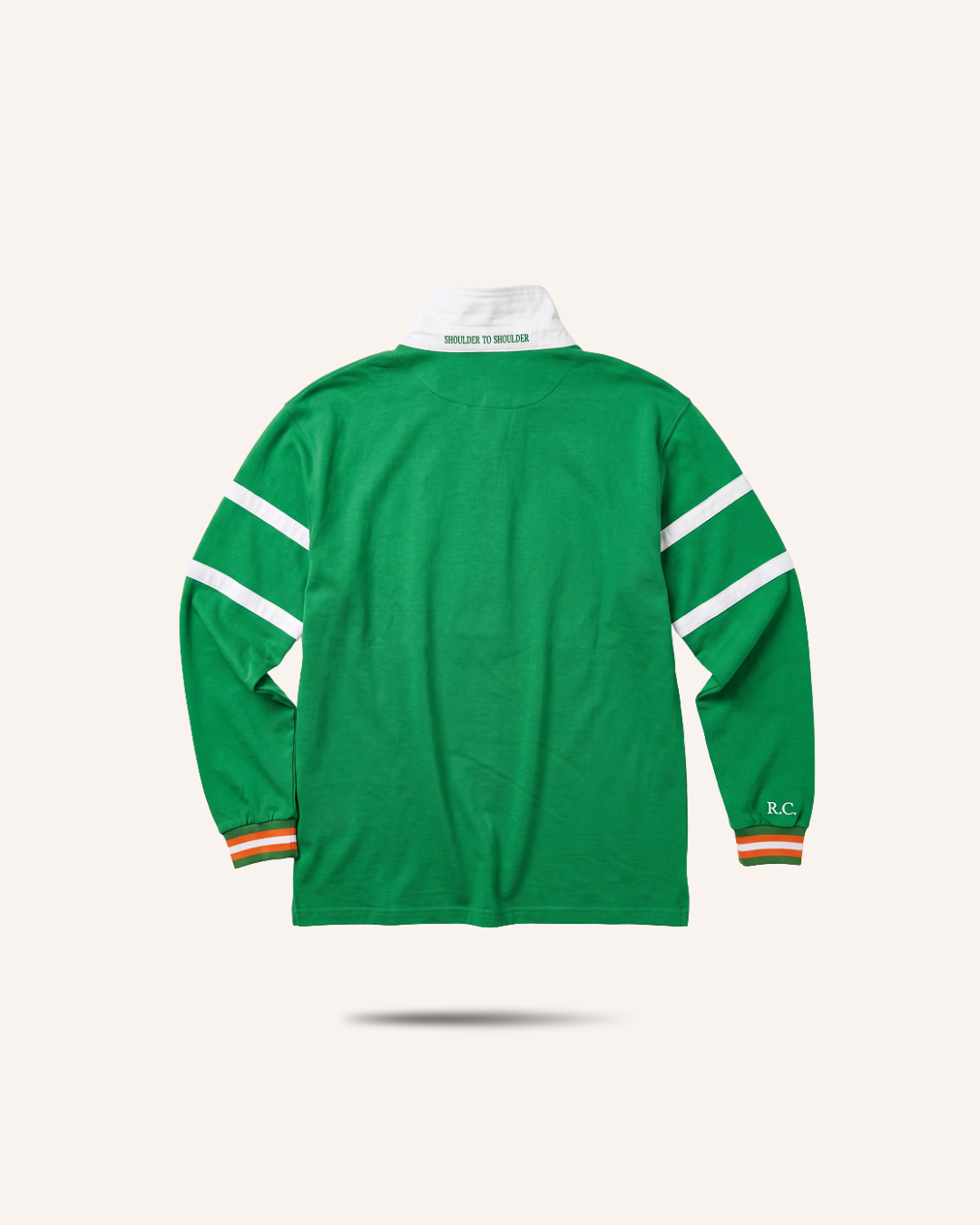Rugby Culture Ireland Rugby Polo, flat lay back view