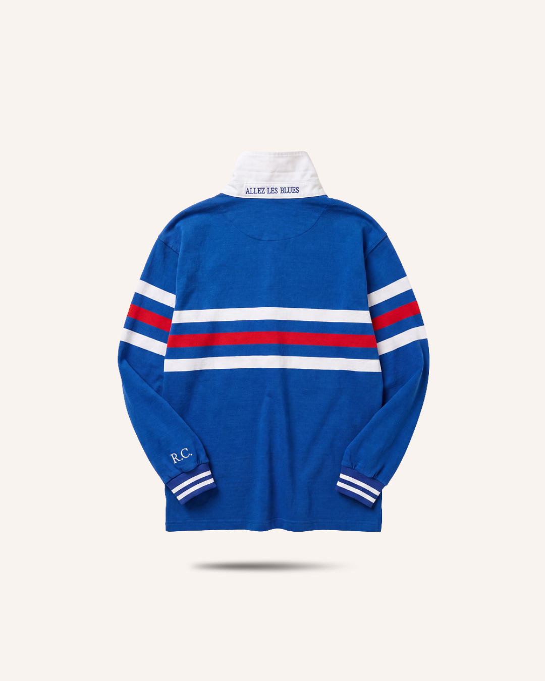 Rugby Culture France Rugby Polo, flat lay back view