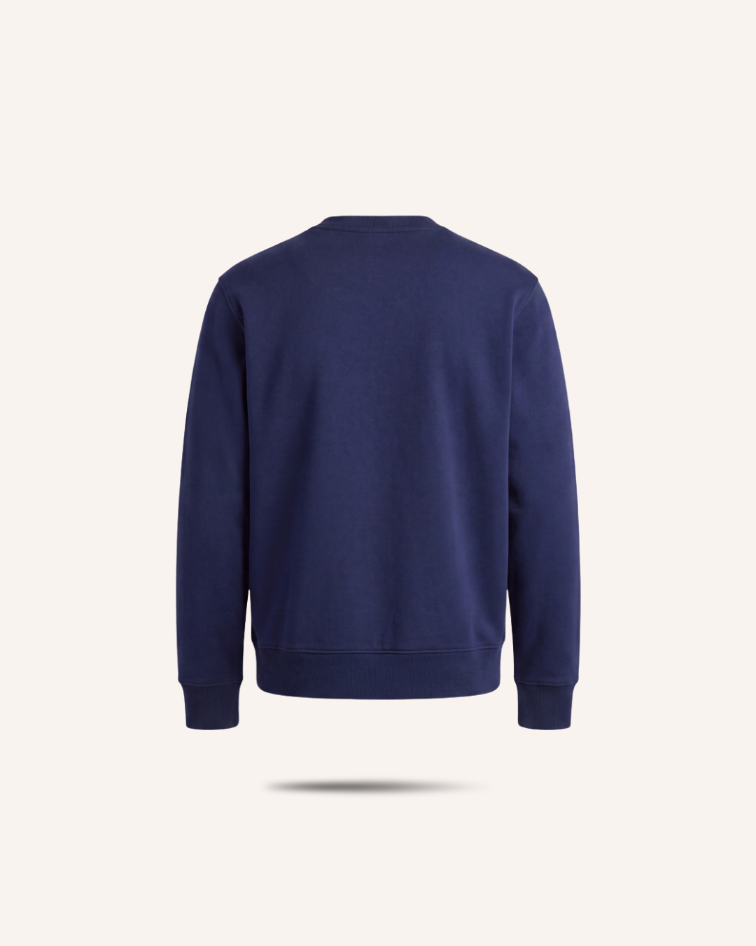 Rugby Culture Navy Blue Sweatshirt, flat lay back view