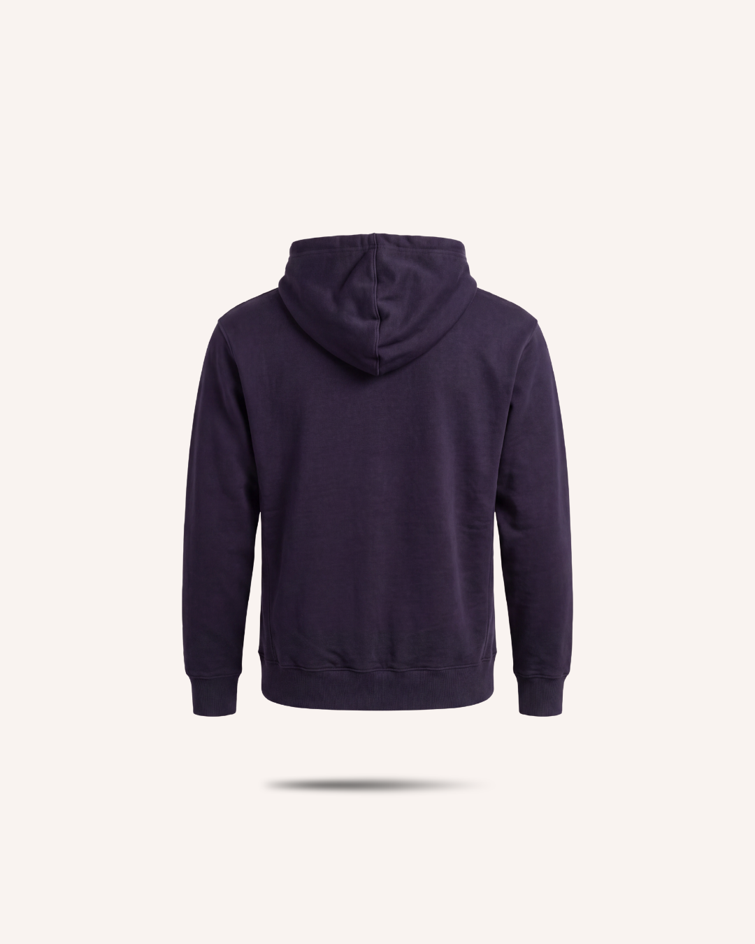 Rugby Culture Navy Blue Hoodie, flat lay back view