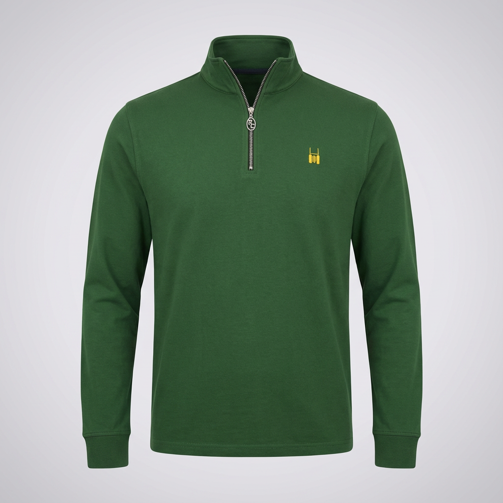 R.C. Quarter-Zip Green