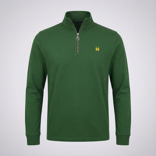 R.C. Quarter-Zip Green