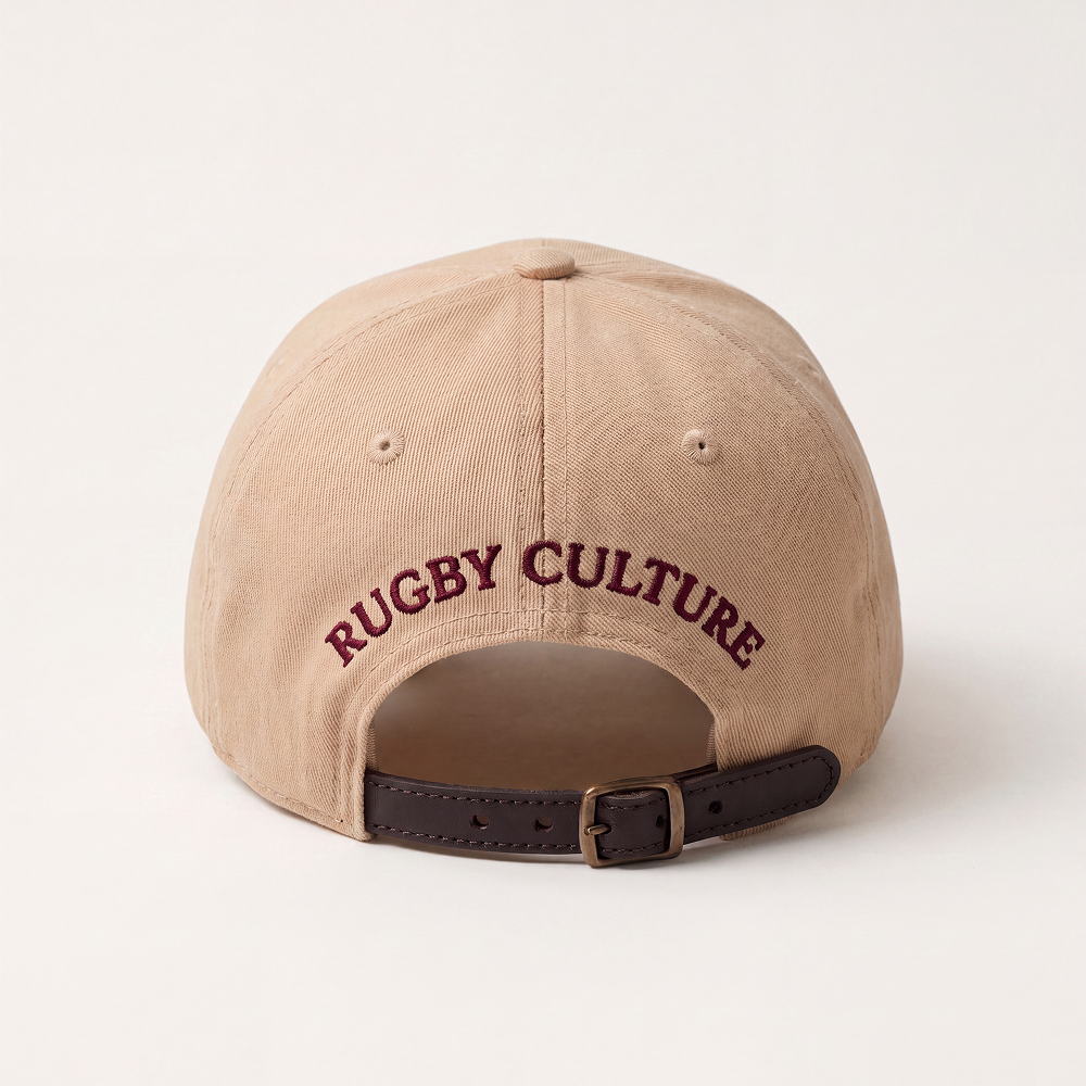 Beige & Maroon Cap