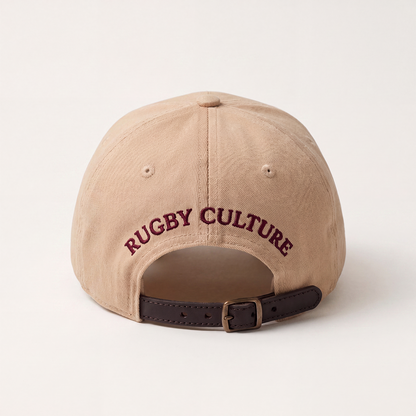 Beige & Maroon Cap