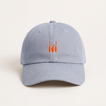 Sky Blue & Orange Cap