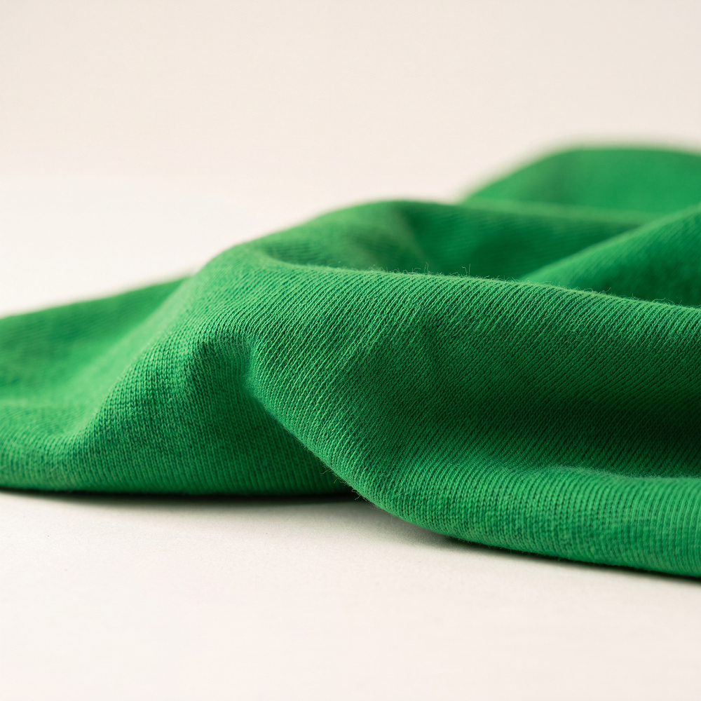 Close-up of the heavyweight green cotton of the Rugby Culture Ireland Rugby Polo