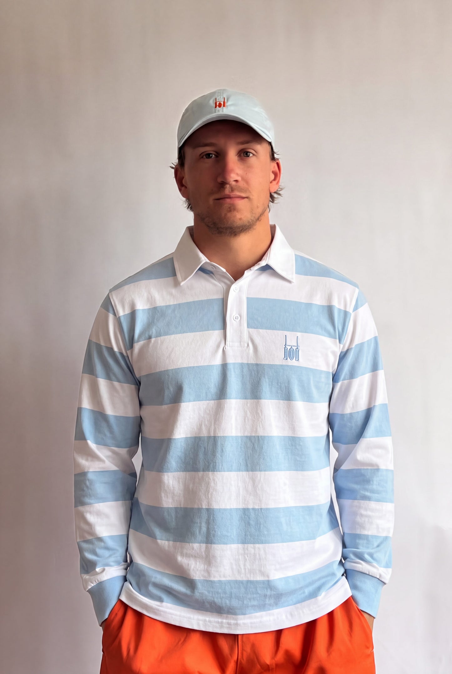 R.C. Rugby Polo Sky Blue & White