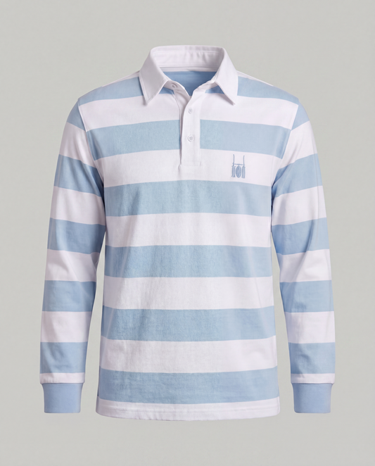 R.C. Rugby Polo Sky Blue & White