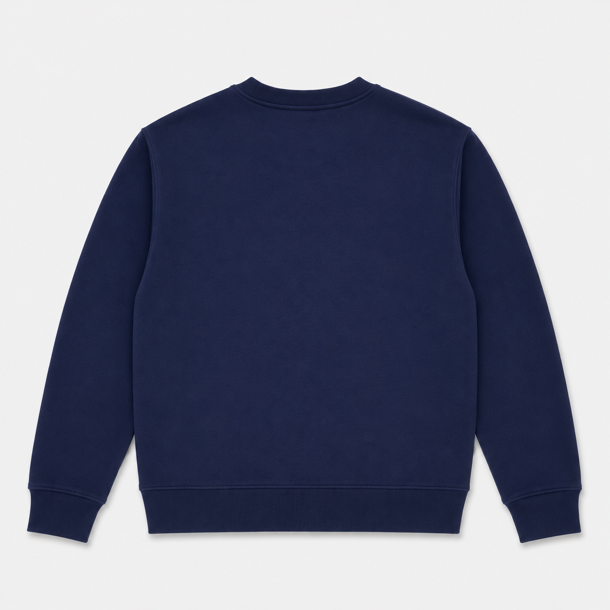 Navy sweater on a white background