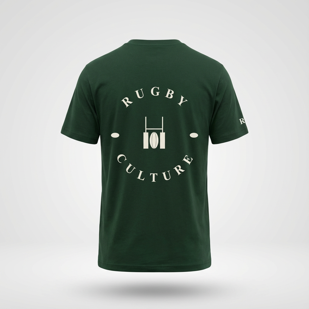 Rugby Culture T-shirt Back Print Green