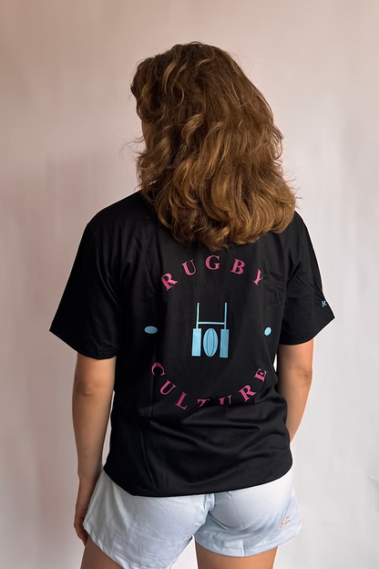 Rugby Culture back print black