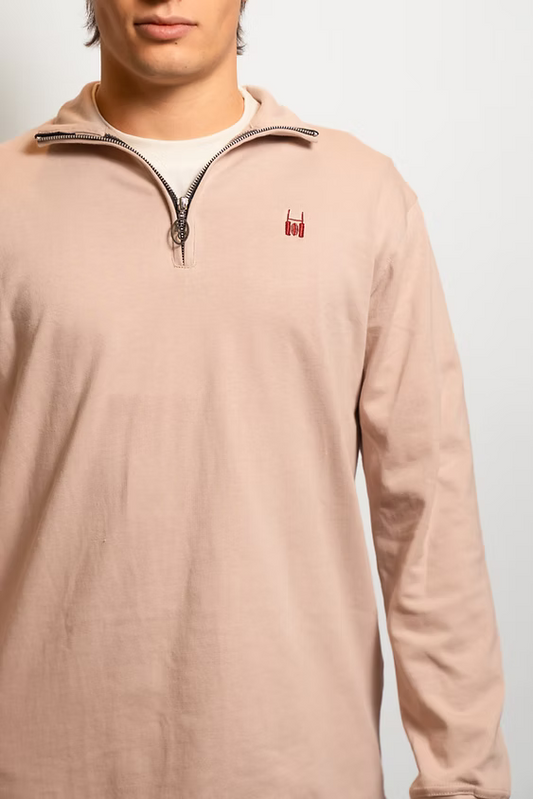 R.C. Quarter-Zip Beige
