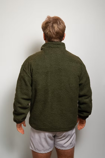 R.C. Teddyfleece Quarter-Zip Jacket (Forest Green)