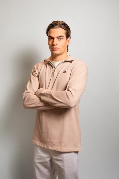 R.C. Quarter-Zip Beige