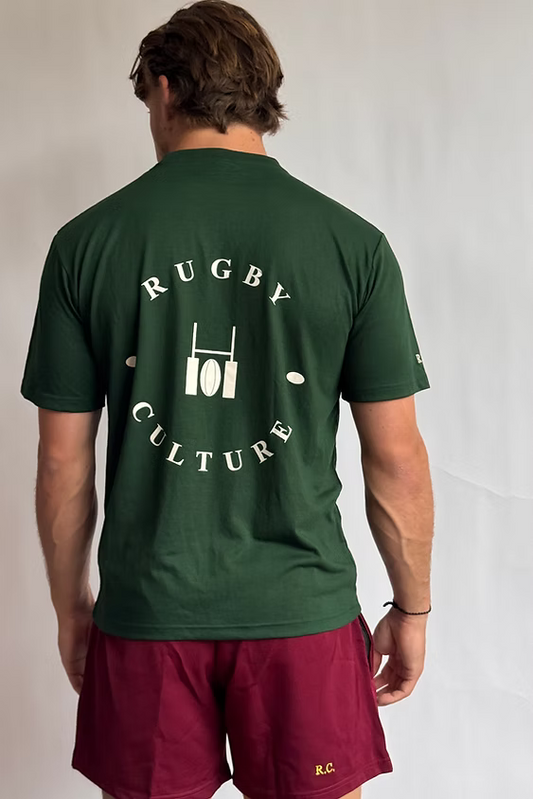 Rugby Culture back print green