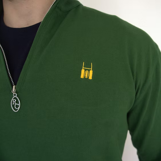 R.C. Quarter-Zip Green