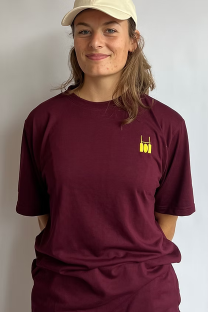 Rugby Culture back print  Maroon