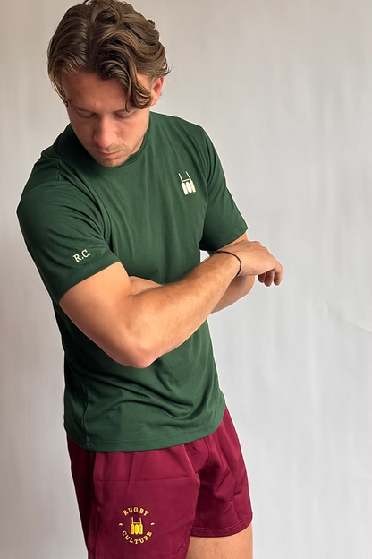 Rugby Culture back print green