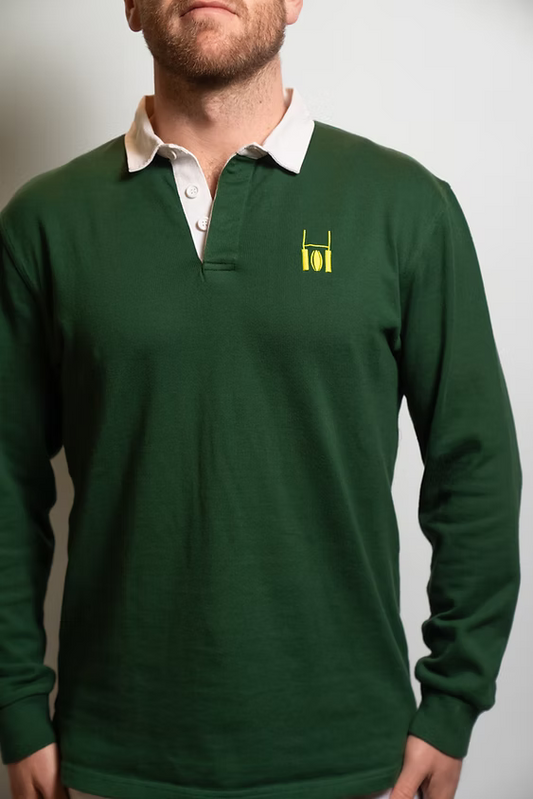 Rugby polo forest green