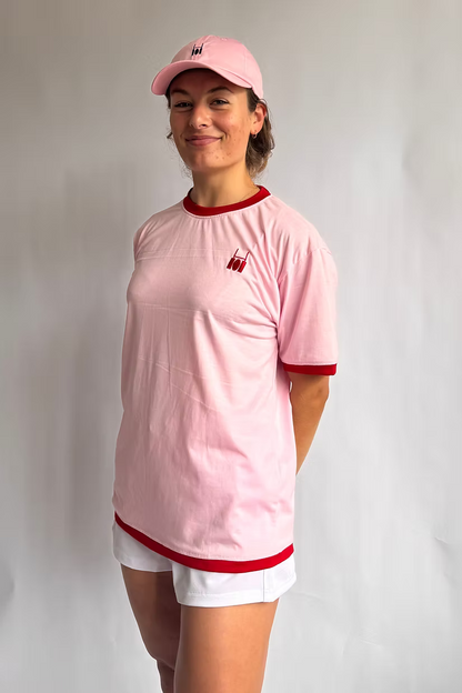 Rugby Culture Tee Pink Red