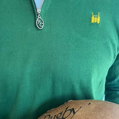 R.C. Quarter-Zip Green