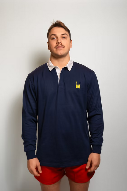 Rugby polo navy blue