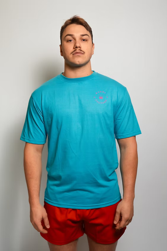 R.C. Oval Earth Theory T-Shirt Turqoise