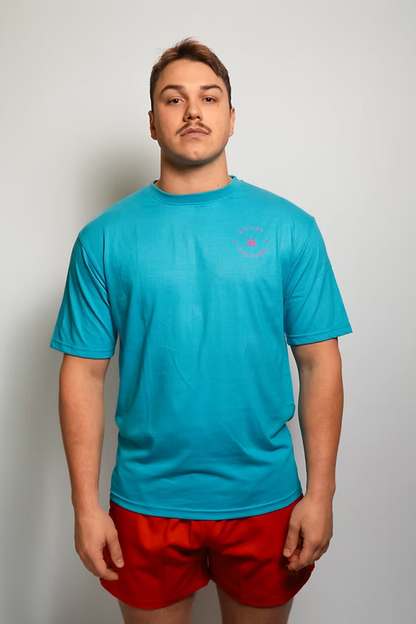Rugby Culture Oval Earth Theory T-Shirt turqoise