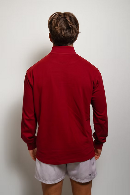 R.C. Quarter-Zip Maroon