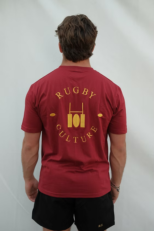 Rugby Culture Logo T-shirt Maroon