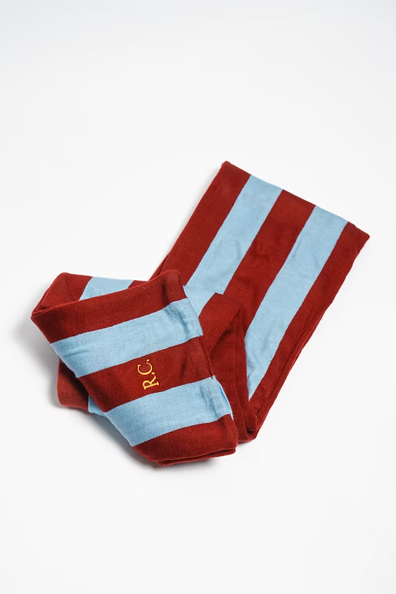 R.C. College Scarf Sky Blue & Maroon