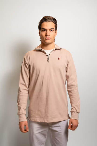 R.C. Quarter-Zip Beige