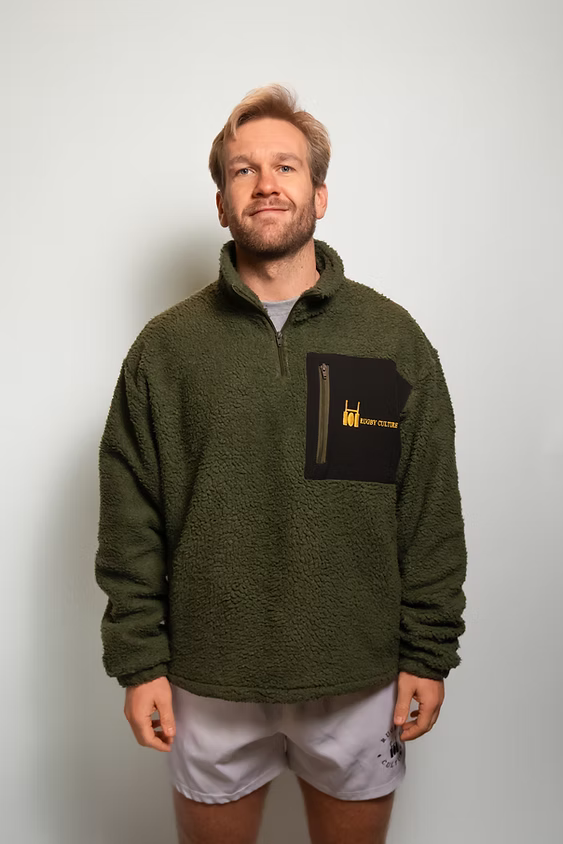 R.C. Teddyfleece Quarter-Zip Jacket (Forest Green)