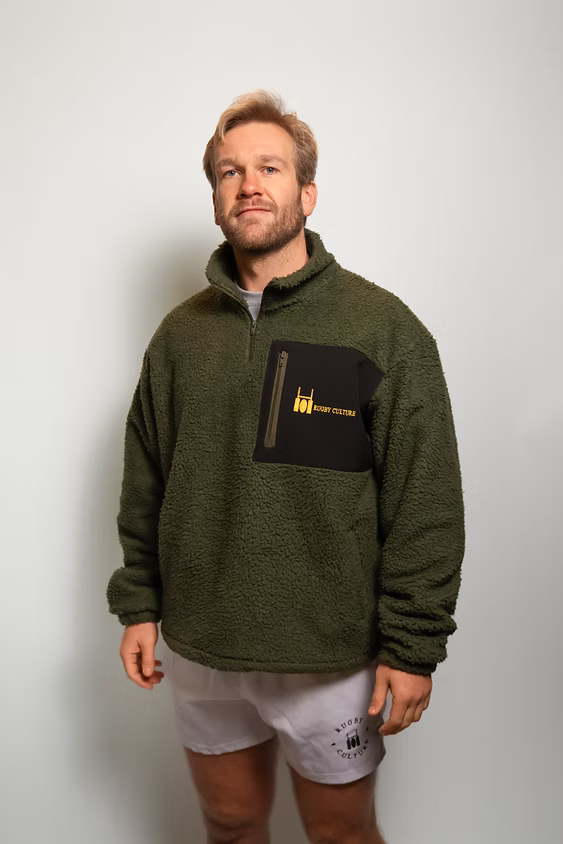 R.C. Teddyfleece Quarter-Zip Jacket (Forest Green)