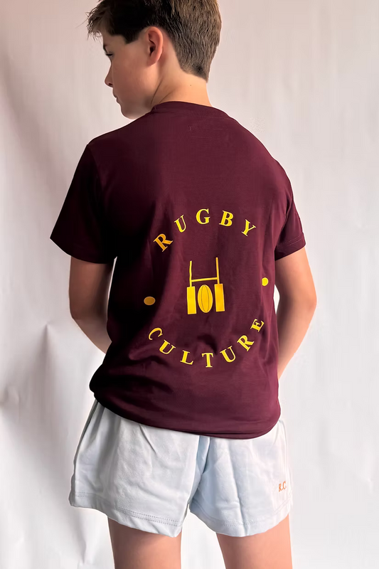 Rugby Culture Kids shirt Maroon
