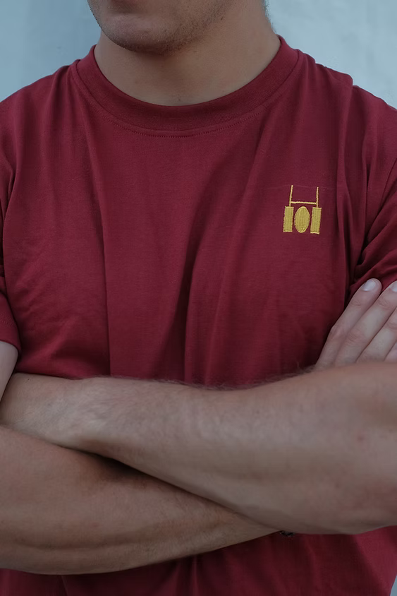 Rugby Culture Logo T-shirt Maroon
