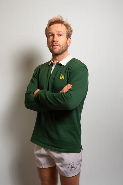 Rugby polo forest green