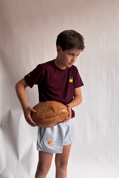 Rugby Culture Kids shirt Maroon