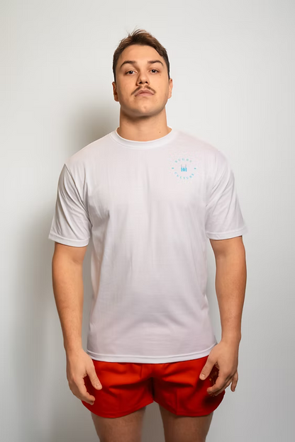 Rugby Culture Oval Earth Tshirt White