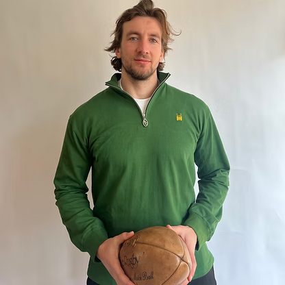 R.C. Quarter-Zip Green