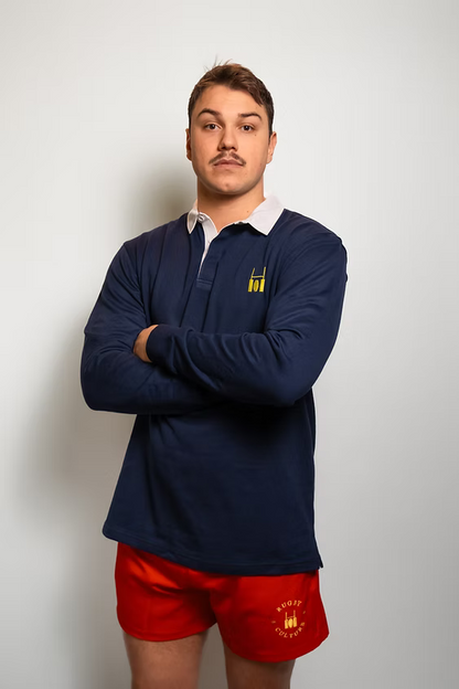 Rugby polo navy blue