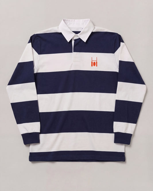 R.C. Rugby Polo Navy Blue & White