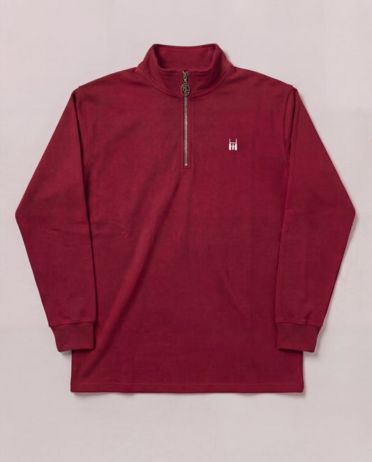 R.C. Quarter-Zip Maroon