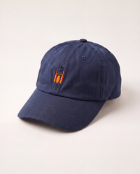 Navy Blue & Orange Cap